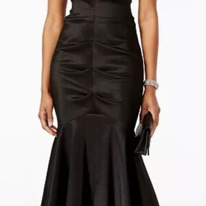 R&M Richards Strapless Black Gown